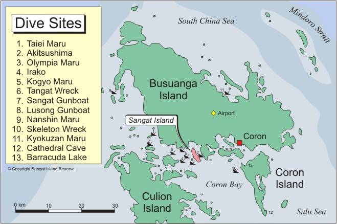 wreck diving Coron