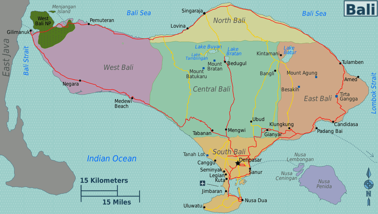 geography of bali
