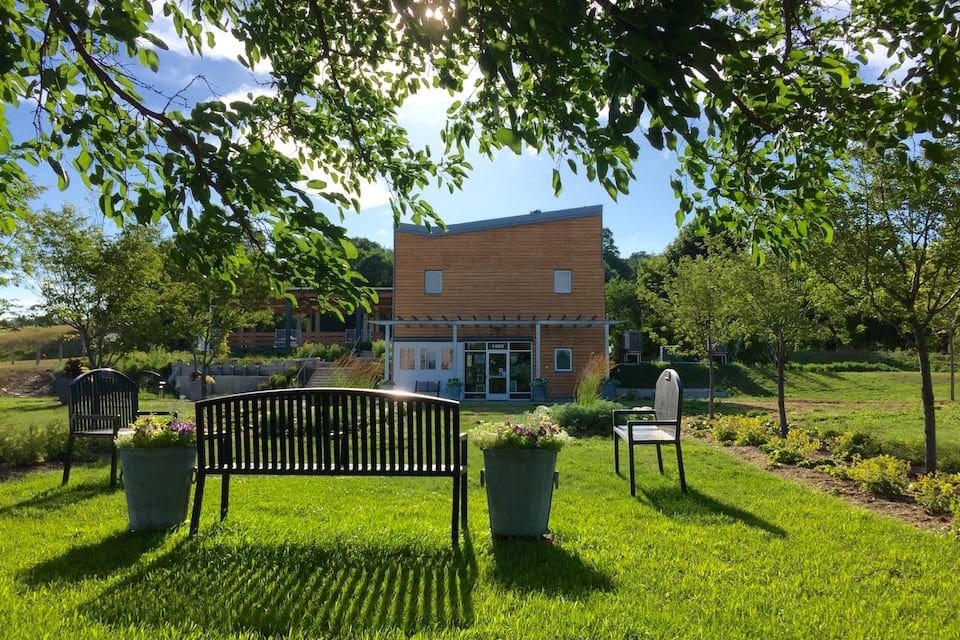 botanic garden at the historic barn park