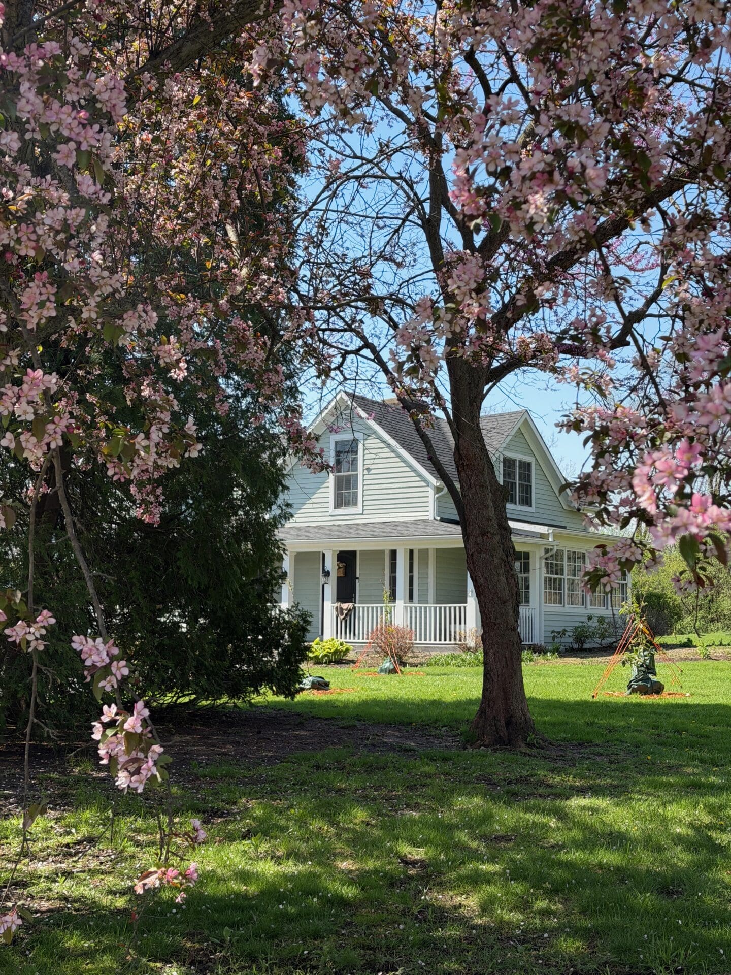 slow living farmhouse in the spring